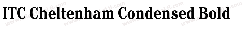 ITC Cheltenham Condensed Bold Itali字体转换
